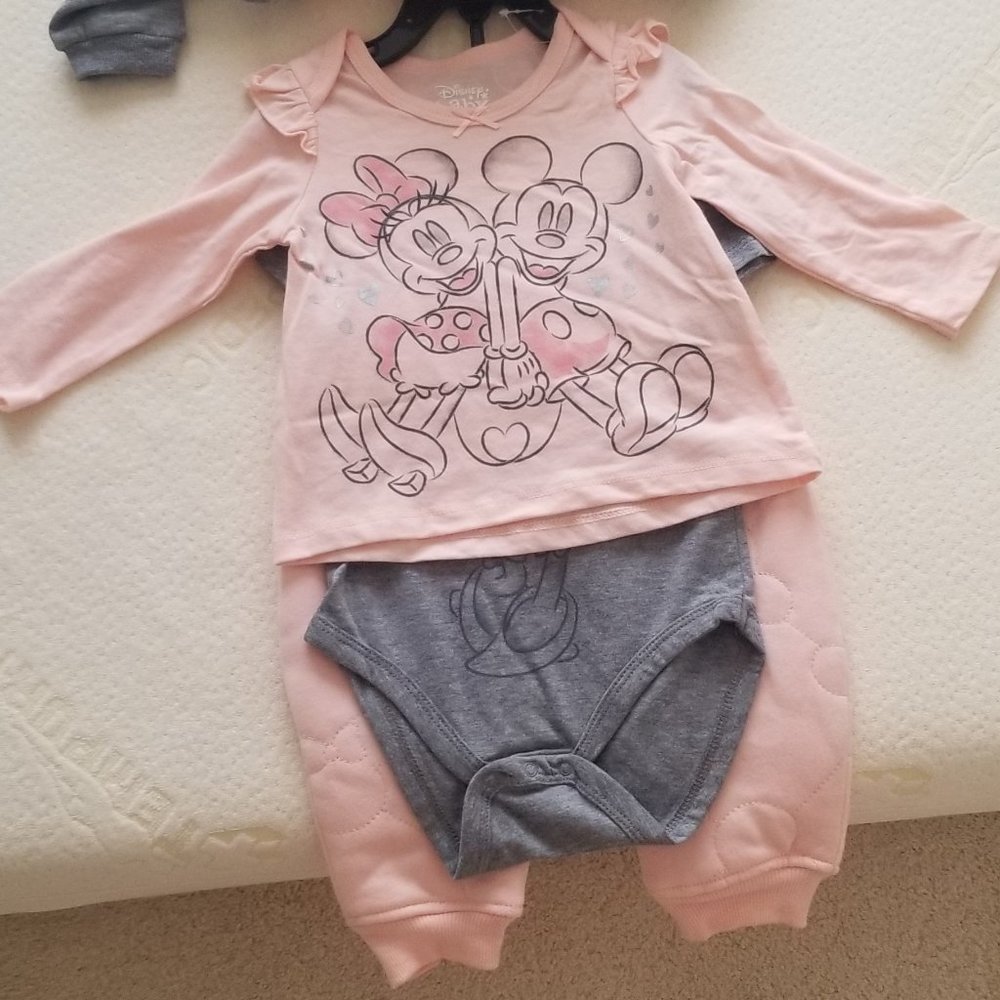 Disney Minnie Mouse 12M Girls 4Pc Outfit NWT - Picture 3 of 5
